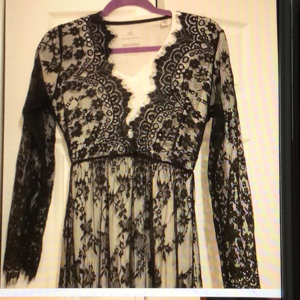 Extremely sexy black lace lingerie